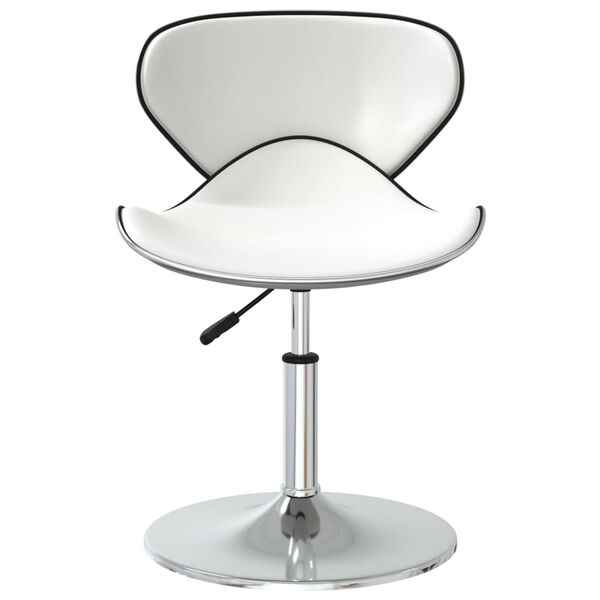 vidaXL Esszimmerst&uuml;hle 4 Stk. Wei&szlig; Kunstleder