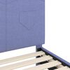 vidaXL Kinderbettgestell mit Kopfteil Jeans blau 90 x 190 cm Stoff
