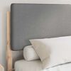 vidaXL Bettgestell mit gepolstertem Kopfteil Hellgrau 140 x 200 cm