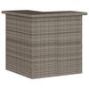 vidaXL 5-tlg. Gartenbar-Set mit Kissen Grau Poly Rattan