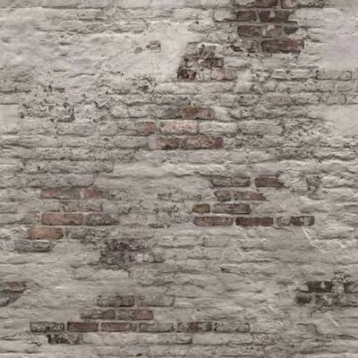 DUTCH WALLCOVERINGS Fototapete Old Brick Wall Grau