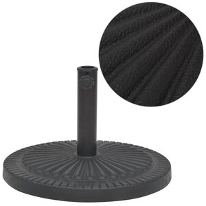 vidaXL Sonnenschirmst&auml;nder Harz Rund Schwarz 29 kg