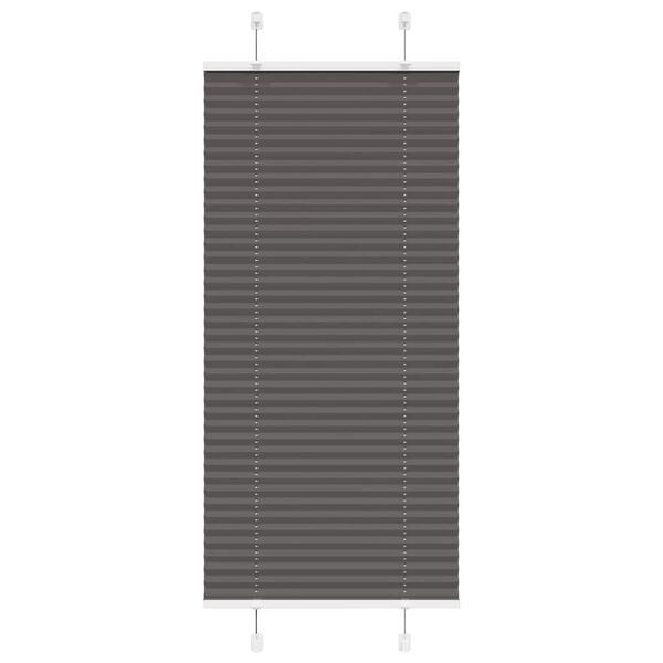 vidaXL Plissee Schwarz 60x150 cm Stoffbreite 59,4 cm Polyester
