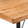 vidaXL Bartisch 110x55x107 cm Massivholz Akazie und Eisen
