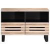 vidaXL TV-Schrank Wei&szlig; 70x34x46 cm Massivholz Mango