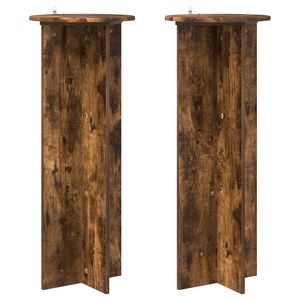 vidaXL Pflanzenst&auml;nder 2 Stk. R&auml;uchereiche &Oslash;40 x 100 cm Holzwerkstoff