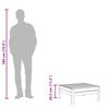 vidaXL Gartenhocker Wachsbraun Massivholz Kiefer