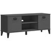 vidaXL Schuhbank VIKEN Anthrazit 106x35x45 cm Holzwerkstoff