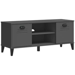 vidaXL Schuhbank VIKEN Anthrazit 106x35x45 cm Holzwerkstoff