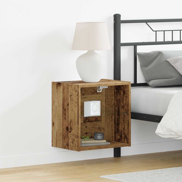 vidaXL Schwebendes Regal Braun 40 x 28,5 x 40 cm Holzwerkstoff