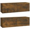 vidaXL 3-tlg. TV-Schrank-Set R&auml;uchereiche Holzwerkstoff