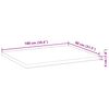 vidaXL Schreibtischplatte Unbehandelt 100x80x4 cm Massivholz Akazie