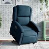 vidaXL Relaxsessel mit Aufstehhilfe Elektrisch Blau Samt