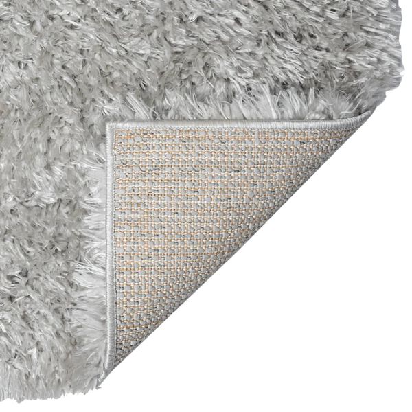 vidaXL Shaggy-Teppich Hochflor Grau 80x150 cm 50 mm