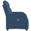 vidaXL Massagesessel mit Aufstehhilfe Blau Stoff