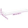 vidaXL Palettenkissenset 2 pcs Taupe 200 x 40 x 8 cm Oxford-Gewebe