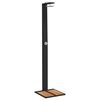vidaXL Gartendusche Schwarz 50x55x224 cm Poly Rattan und Akazienholz
