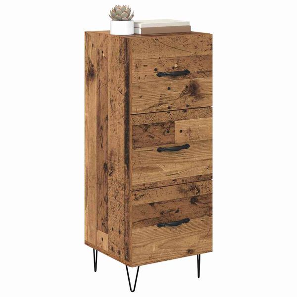 vidaXL Sideboard Altholz 34 x 34,5 x 90 cm Holzwerkstoff