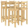 vidaXL 5-tlg. Bar-Set Massivholz Kiefer