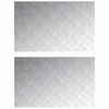 vidaXL Stufenmatten 2 stk. 80 x 50 cm Silber Aluminium Rechtwinklig