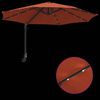 vidaXL Garten-Sonnenschirm Terrakotta 248 x 248 x 148 cm