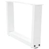 vidaXL Couchtischbeine V-Form 2 St&uuml;ck Wei&szlig; 60x(30-31,3) cm Stahl