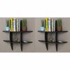 vidaXL Wandregale 2 Stk. Schwarz