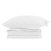 vidaXL 2-in-1 Bettdecke mit Kissen 2 pcs Wei&szlig; Daunenfeder