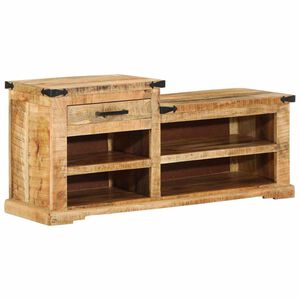 vidaXL Bank Braun 110 x 35 x 50 cm Raue Mango