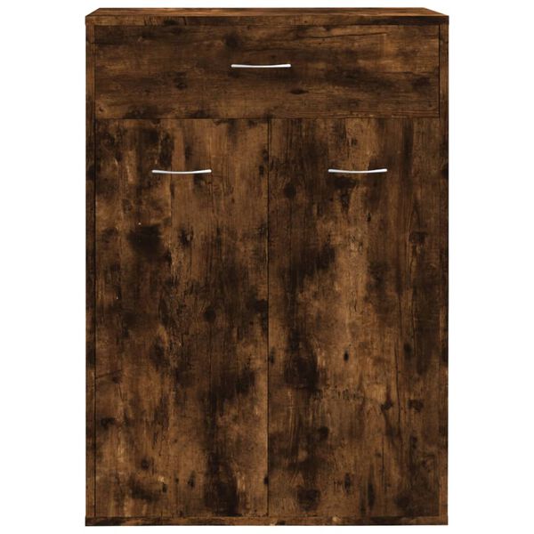 vidaXL Schuhschrank R&auml;uchereiche 60x35x84 cm Holzwerkstoff
