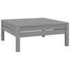 vidaXL 10-tlg. Garten-Lounge-Set Grau Massivholz Kiefer