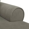 vidaXL Chaise Lounge mit Rock Hellgrau 91 x 157 x 91 cm Rippenstoff