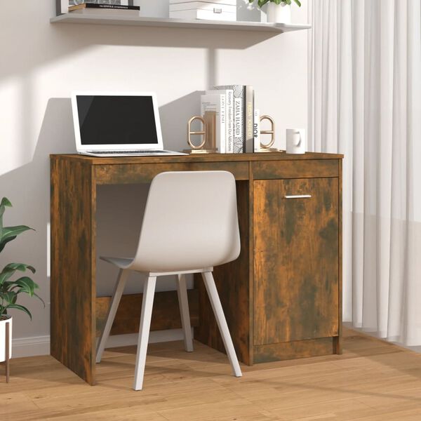 vidaXL Schreibtisch R&auml;uchereiche 100x50x76 cm Holzwerkstoff