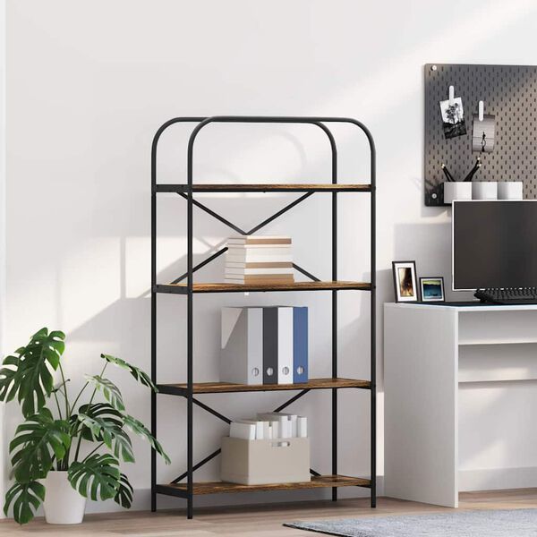 vidaXL B&uuml;cherregal Ger&auml;ucherte Eiche 80 x 30 x 146 cm Holzwerkstoff