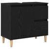 vidaXL Badezimmerschrank Schwarz Eichen-Optik 65 x 33 x 60 cm