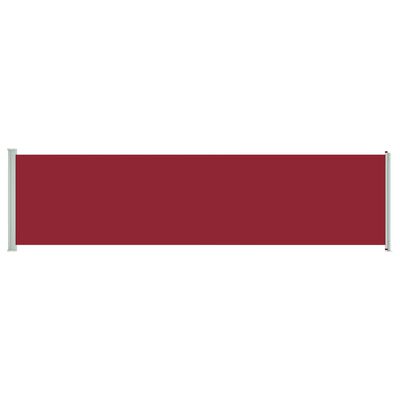 vidaXL Seitenmarkise Ausziehbar 160x600 cm Rot