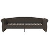 vidaXL Tagesbett mit Matratze USB Dunkelbraun Stoff 90x200 cm