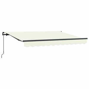 vidaXL Ausziehbare Markise Creme 250 x 200 cm Stoff