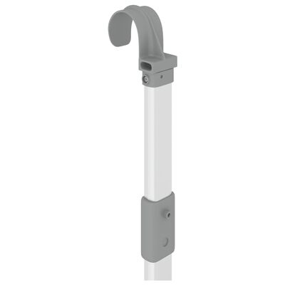 vidaXL Wäschetrockner für Balkon 89x25x(60-95) cm Aluminium
