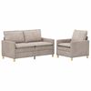 vidaXL Sofa Set 2 pcs Beige Polyester