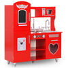 vidaXL Spielk&uuml;che Kinder MDF 84x31x89 cm Rot