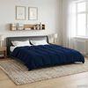 vidaXL Ganzjahresbettdecke Dunkelblau 200 x 240 cm Mikrofaser