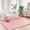 vidaXL Kunstfell Hasen Teppich Olite Rosa 200 x 200 cm Polyester