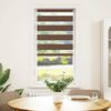vidaXL Doppelrollo Braun 60x150 cm Stoffbreite 55,9 cm Polyester