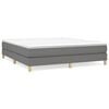 vidaXL Boxspringbettgestell Dunkelgrau 180x200 cm Stoff