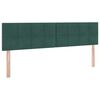 vidaXL Bett mit Stauraum und LED mit LED Dunkelgr&uuml;n 160 x 200 cm Samt