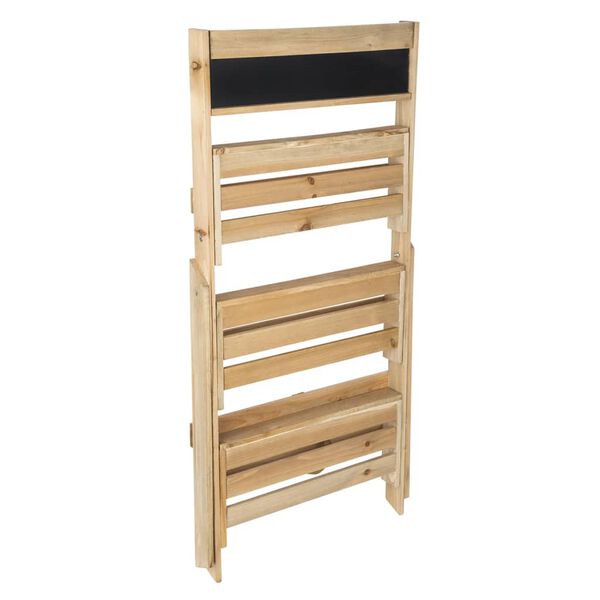 HI Pflanzenregal mit 3 B&ouml;den Klappbar Holz