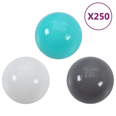 vidaXL Spielbälle für Baby-Bällebad 250 Stk. Mehrfarbig