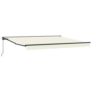 vidaXL Einziehbare Markise Creme 400 x 300 cm Polyester und Metall