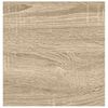 vidaXL Schweberegal Eichen-Optik und Wei&szlig; 23x23,5x3,8 cm MDF